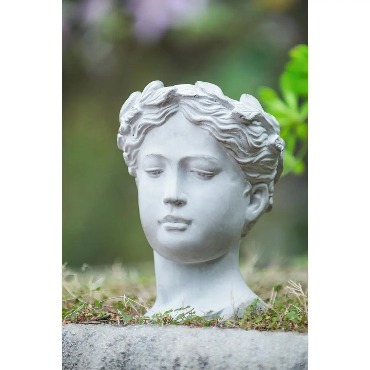 Visage Cement Vase