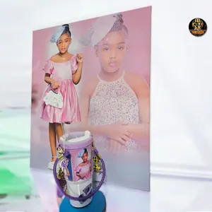 Canvas Photo Frame with Tumbler Kids