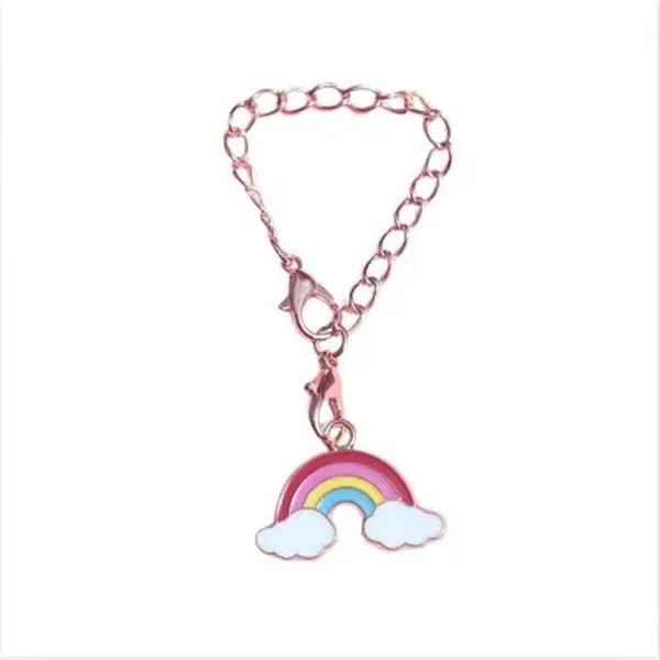 CharCharms Handle Charms Rainbow: Multicolored Zinc Alloy Cup Charm for Teen Drinkware Accessories