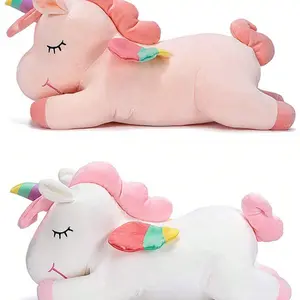 Unicorn Stuffed Animals Toy 9.8 Inch, Soft Unicorn Plush Hugging Pillow Toy Gifts for Kids Girls, Birthday Gifts, Holiday Decor, Festival Gifts, Home Decor