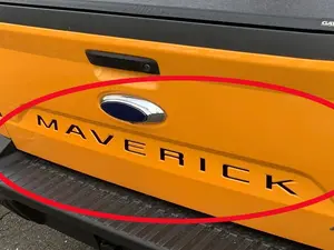 TAILGATE INSERTS LETTERS FOR 2022-2024 MAVERICK REAR RAISED EMBLEMS MATTE BLACK