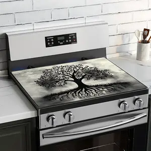 JOYFINITY Stove Top Cover for Electric Stove, Cooktop Glass Stove Top Covers Washable Decorative Stove Protector Mat for Home Kitchen Cooktops