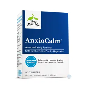 Terry Naturally AnxioCalm 90 Tablets Stress Support Calm Nerves Relaxation Mood Support Non GMO