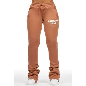 Juliana Mocha Super Stacked Track Pant