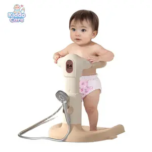 Baby Bathtub with Adjustable Shower Stand - Anti-Slip & Anti-Pinch Design, Safe Support for 5-36 Months Infants, Ideal Bath Time Gift