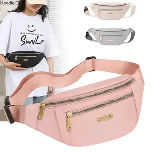 Women's Oxford Cloth Waterproof Fanny Pack - Unisex Adjustable Strap Versatile Bag, Large Capacity Lightweight Crossbody/Waist Pouch, Durable Anti-Theft Zipper Bag for Travel, Outdoor Sports, Waterproof Fanny Packs