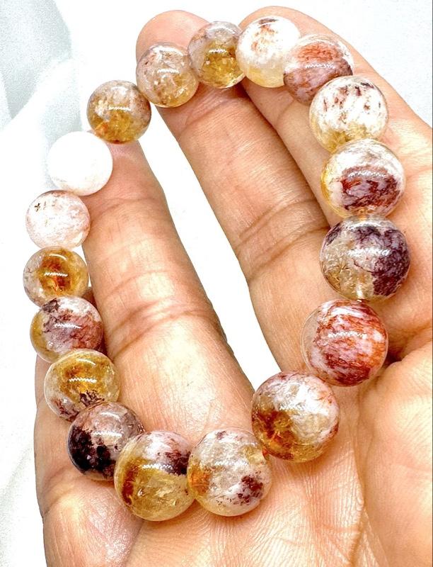 Urban Rutile’s Citrine and Fire Quartz beaded bracelet