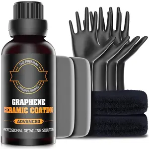 Graphene Ceramic Coating for  - 20H Professional Grade Top Coat Detailing Kit 50ML - Heavy Duty Automotive  Sealant for After  Wash -  Hydrophobic Protection and High Gloss Shine