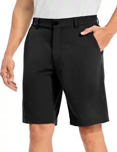 TBMPOY Men's Golf Shorts 3 Pack 10" Stretch Quick Dry Lightweight Casual Dress Shorts with Elastic Waist Flat Front Work Shorts with 4 Pockets