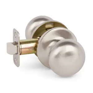 Bedford Passage Door Knob, Satin Nickel