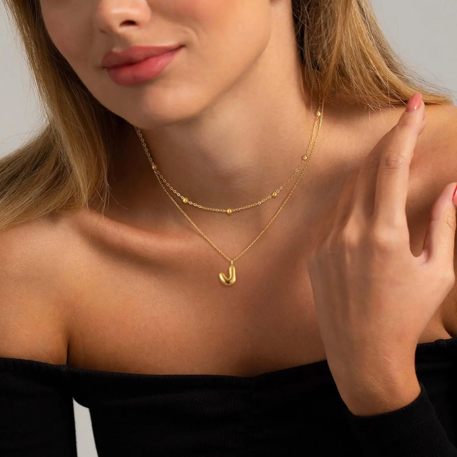 Tewiky Layered Bubble Letter Necklace For Women Balloon Initial Necklaces Personalized A-Z Alphabet Pendant Cute Name Choker Necklace Women Teen Girls Charm Jewelry For Blackfriday Christmas Tewiky Layered Bubble Letter Necklace For Women Balloon Initial Necklaces Personalized A-Z Alphabet Pendant Cute Name Choker Necklace Women Teen Girls Charm Jewelry For Blackfriday Christmas