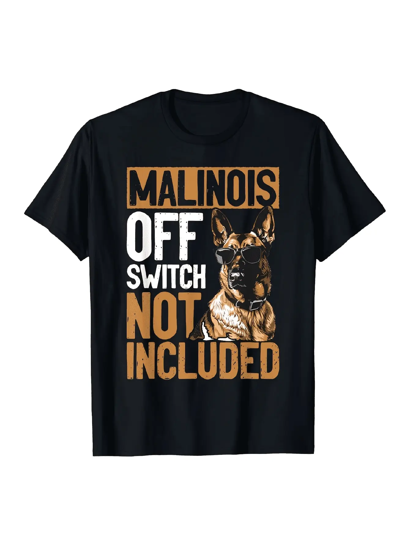 1pc Belgian Malinois Graphic T-Shirt - Funny _Mali unisex soft cotton short sleeve t shirt, vintage graphic casual tee for men women teens, perfect birthday holiday gift for camping travel gym daily street  wear