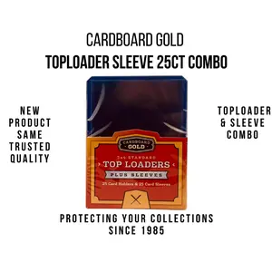 CBG Top Loader and Penny Sleeve COMBO - 2 Packs of 25 Loaders/Sleeves - 50 of EA