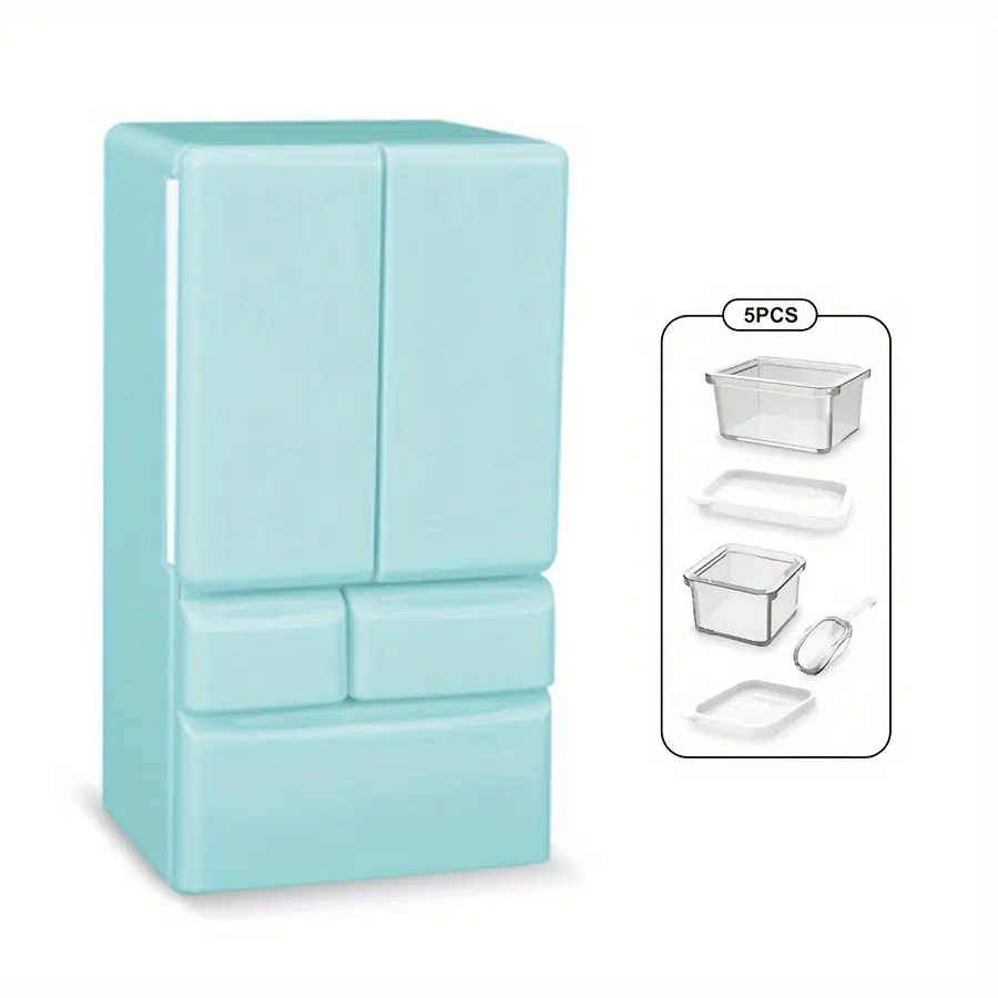Miniature Refrigerator Decor  1:12 Scale Tiny Fridge Model | Dollhouse Kitchen Accessories for Relaxing Craft Hobby, Focus Activity & Creative Display
