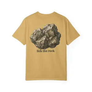 Lick the Rock geology puns T-shirt | funny geologist gems