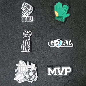 Soccer Croc Charm Shoe Accessories