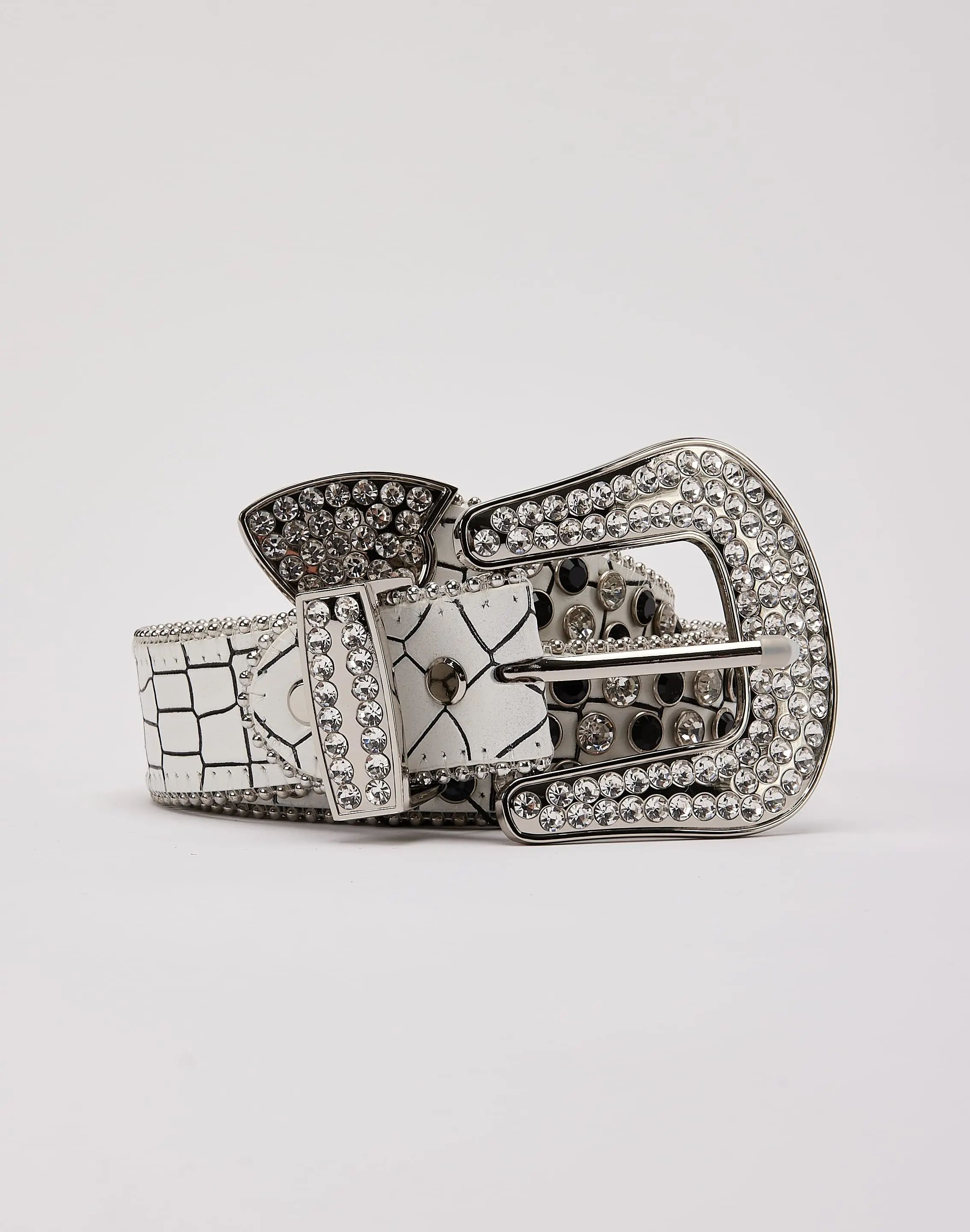 Mens Majestik Rhinestone Belt