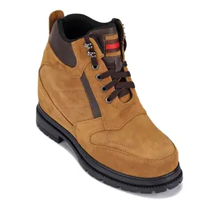 CALDEN 5.2-Inch Taller Brown Nubuck Elevator Boots K881803