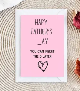 Dirty Father's Day Card for Husband, Funny Naughty Card for Him Boyfriend, Naughty Greeting Card for Husband from Wife