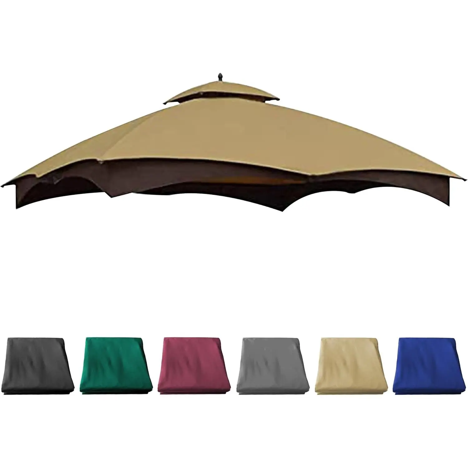 10X12 Replacement Gazebo Cover for Lowe's Gazebo Model #TPGAZ17-002C,TPGAZ17-002 (Beige)