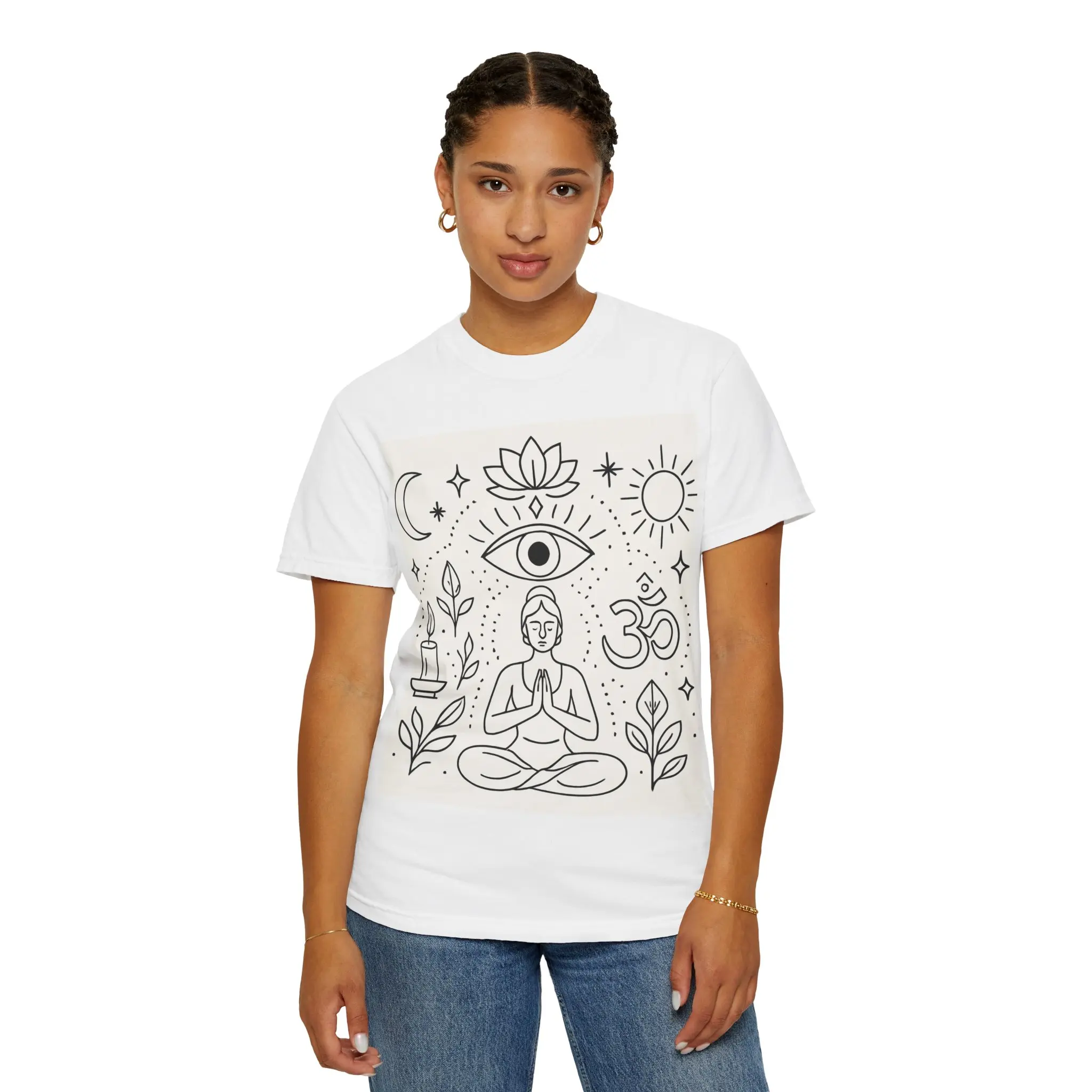 Mindful Spirit T-Shirt, Meditation Tee, Yoga Clothing, Gift for Yogis, Spiritual Journey Top, Casual Everyday Wear