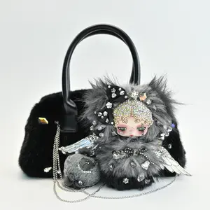 [Dream-Escorting Knight] Original Designed Handmade Custom Diamond-Studded Bag