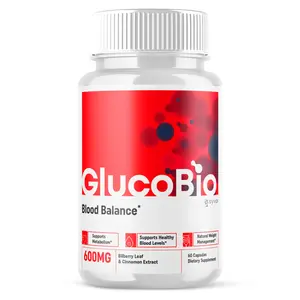 Gluco Bio Blood Sugar Balance Pills, GlucoBio Heart Health Support 60 Capsules