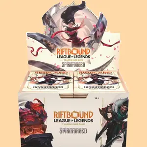[ENG] Riftbound Spiritforged - Booster Display - Spiritforged (SFD) Booster Box Pulling Cards LoL League of Legends non-sports trading collection box Tcg Pack