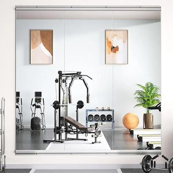 AQ Yoga Mirrors with Tempered Anti-Oxidation, Clear and Distortion-Free Reflection, Minimalist