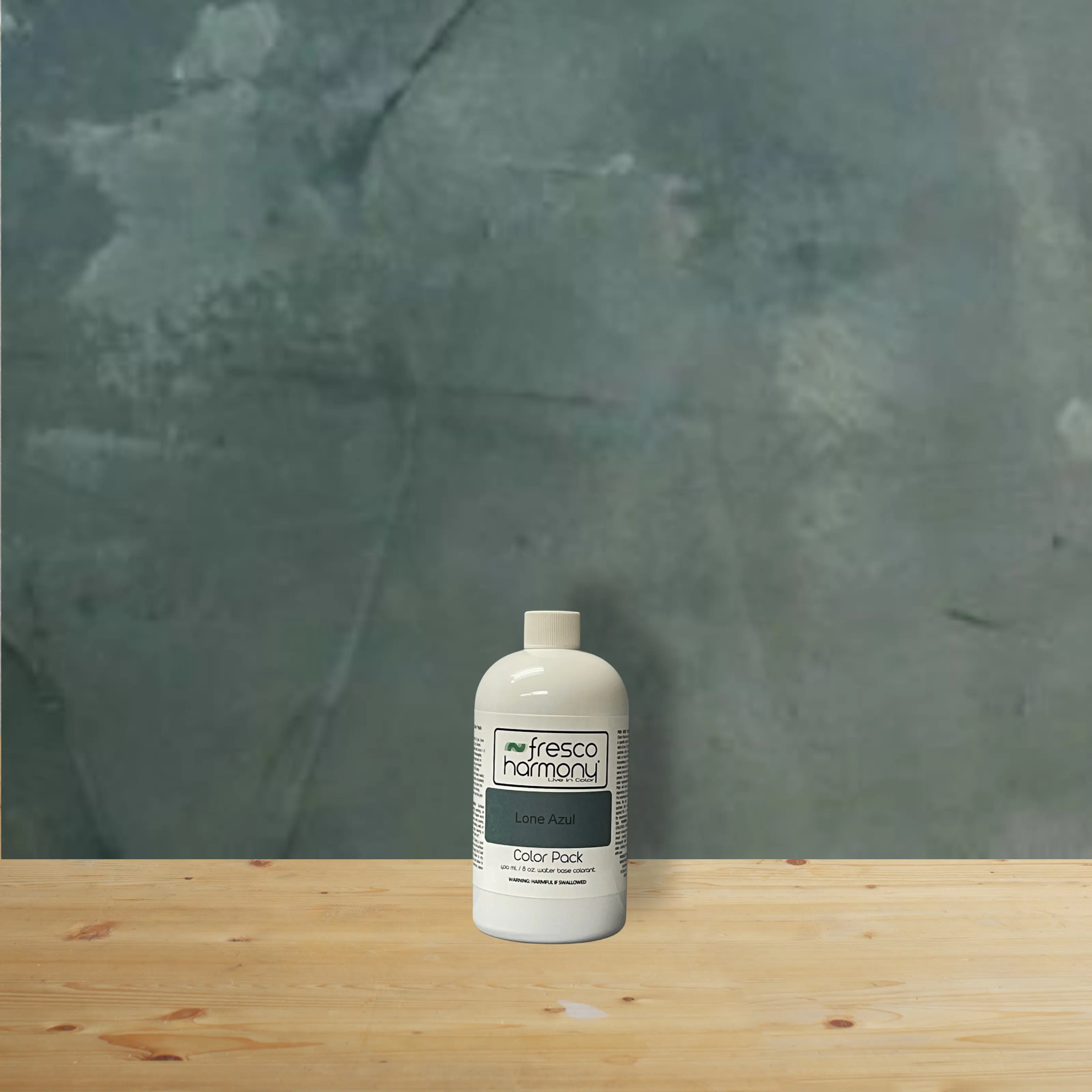 Fresco Harmony Lone Azul Colored Joint Compound System 16oz Water-based Colorant for DIY Venetian Plaster Finish