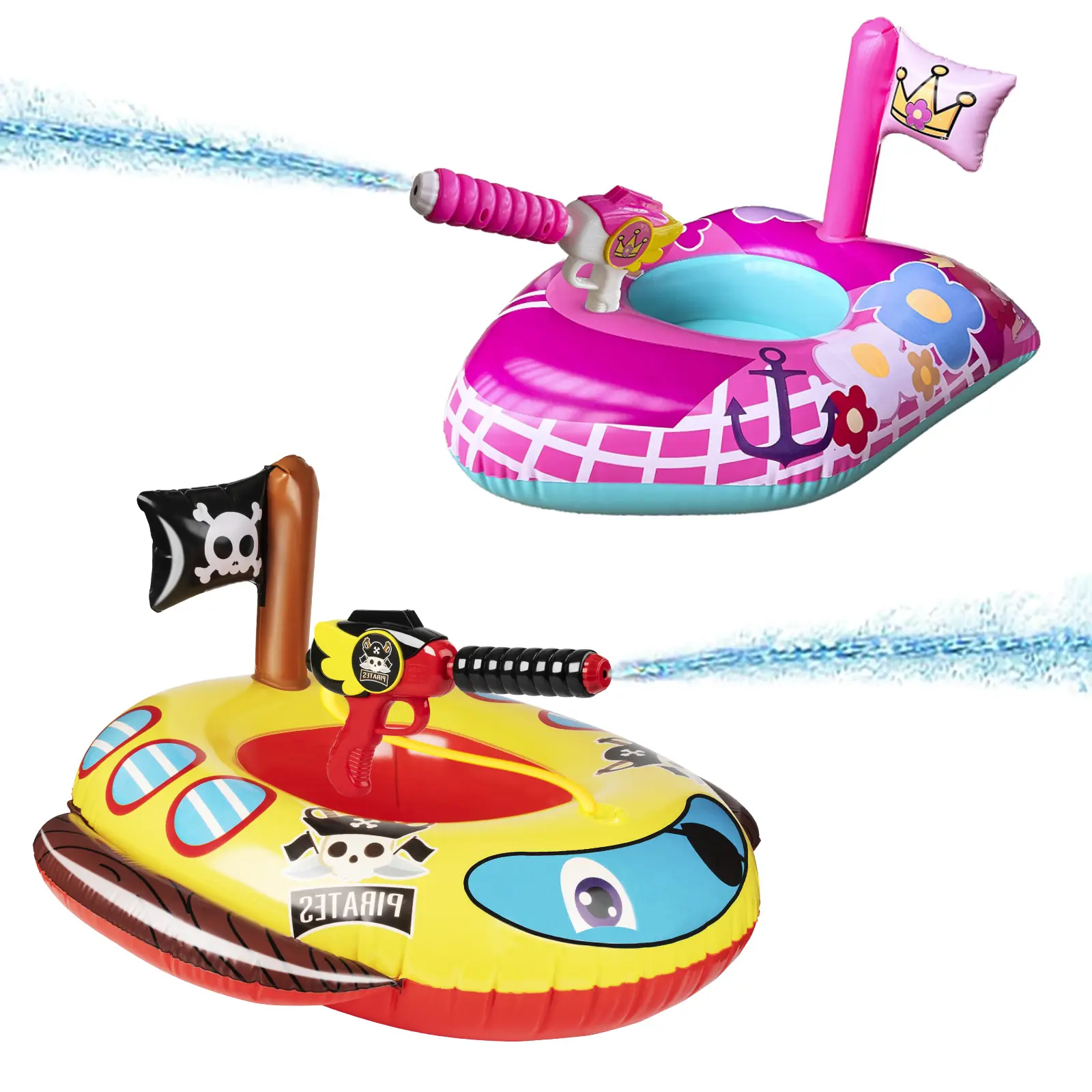 2 Pack Pool Floats Kids, Pool Toys for Toddlers Ages 3-8, Kids Floats for Swimming Pool, Pool Inflatables for Kids, Fun Summer Water Toys