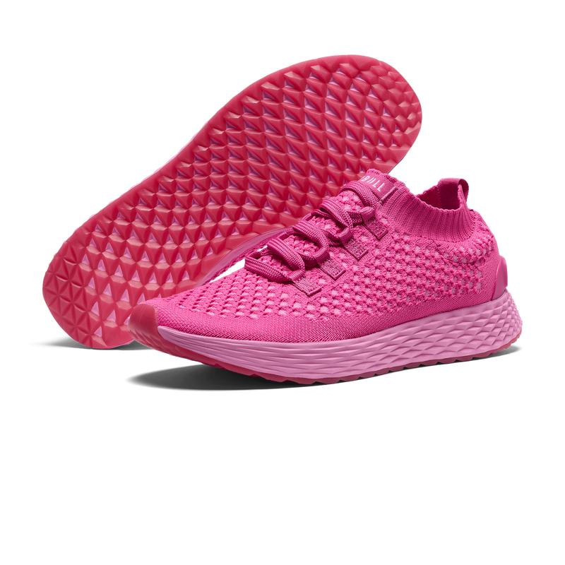NOBULL Women's Allday Knit Shoe in Fuchsia - Everyday Walking Sneaker, Comfortable Slip-On Shoe, Casual Trainer