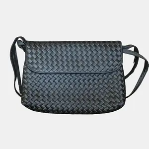 Pre-owned Bottega Veneta Satin Shoulder Bags Intrecciato Crossbody Bag
