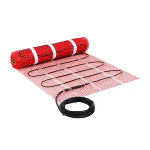 VEVOR Floor Heating Mat, 20 Sq. ft, Electric Radiant In-Floor Heated Warm System with Digital Floor Sensing Thermostat, Includes Installation Monitor, Adhesive Back for Easy Installation on The Floor