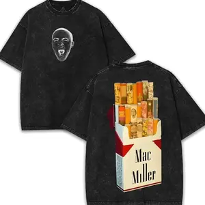 Mac Miller Album Vintage Rap Shirt Washed Shirt Graphic T-Shirt – Premium 260GSM Heavyweight Tee, Dual-Sided Print, Vintage Street Look W