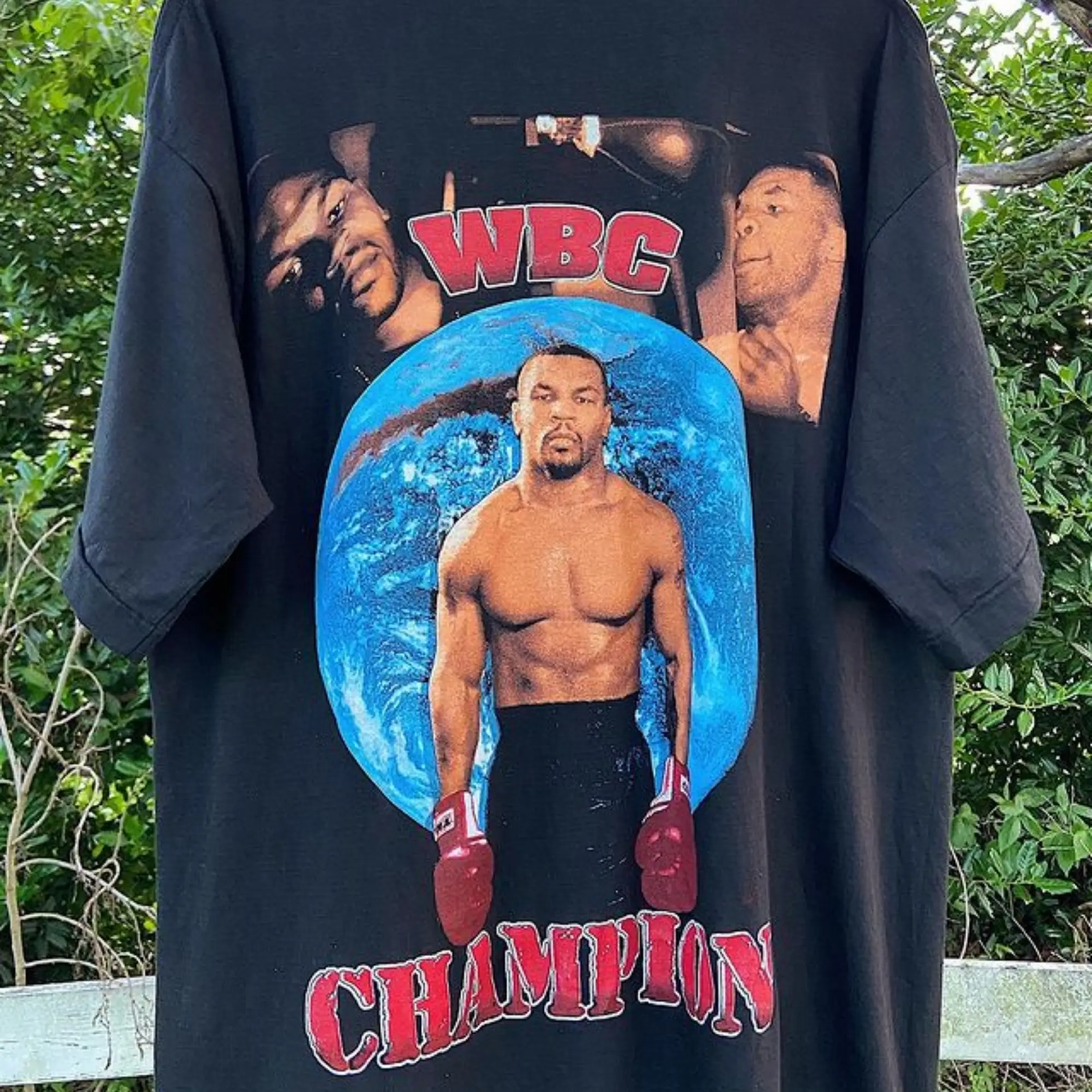 Vintage 1997 Mike Tyson Double Sided Rap Tee, Iron Mike, WBC