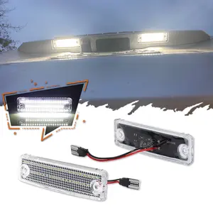 2pcs White LED License Number Plate Light Assembly Lamps For Toyota 4Runner 1996-2022 For Toyota Sequoia 2001-2022, Replace OEM Part # 81270-35090 81270-0C030