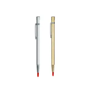 Portable Metal Scribe Pen, Replaceable Tip Scribe Pen, Strong Magnetic Metal Scribe Pen, Suitable for Various Occasions DIY Creative Tool Gift