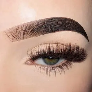 Sweetheart Brown Mink False Eyelash 18mm Natural Strip Design Wearable Up To 30x Wispy Style
