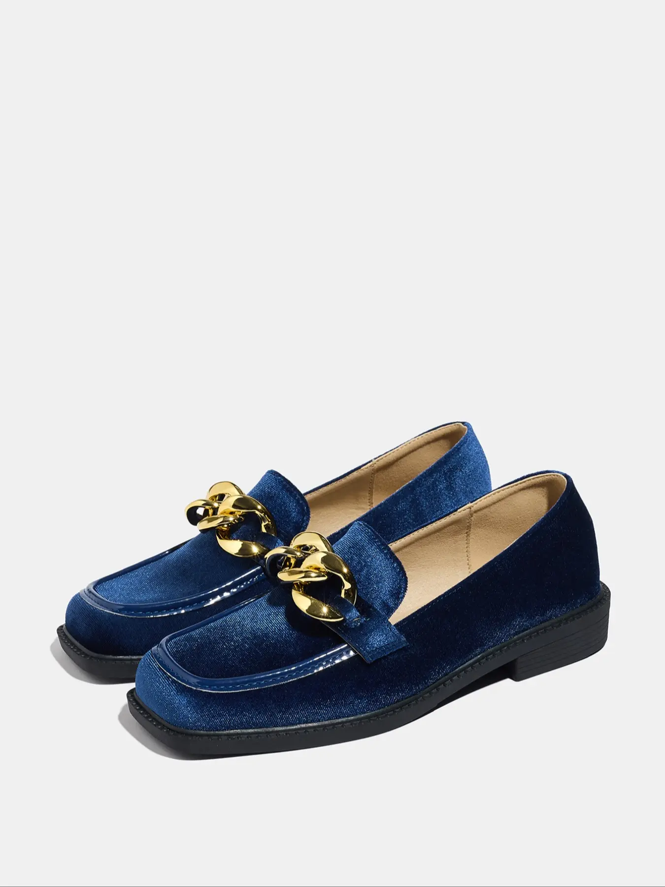 Women's New Retro Slip-On Loafers, Comfortable PU Leather Square Toe Shoes, Soft Rubber Sole, All-Season Fashion Footwear, Soft Sole Flats, Fashionable Flats