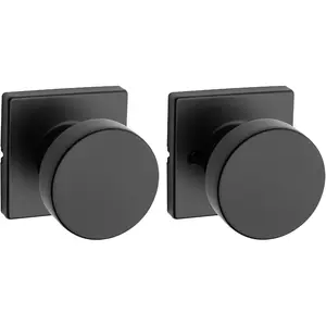 Knob, Handle For Closet and Hallway Doors, Doorknob in Matte Black