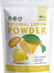 Freeze Dried Lemon Juice Powder 8 oz – Made from Whole Lemons, Bold Natural Citrus Flavor, Easy Mix for Drinks, Baking & Cooking Recipes