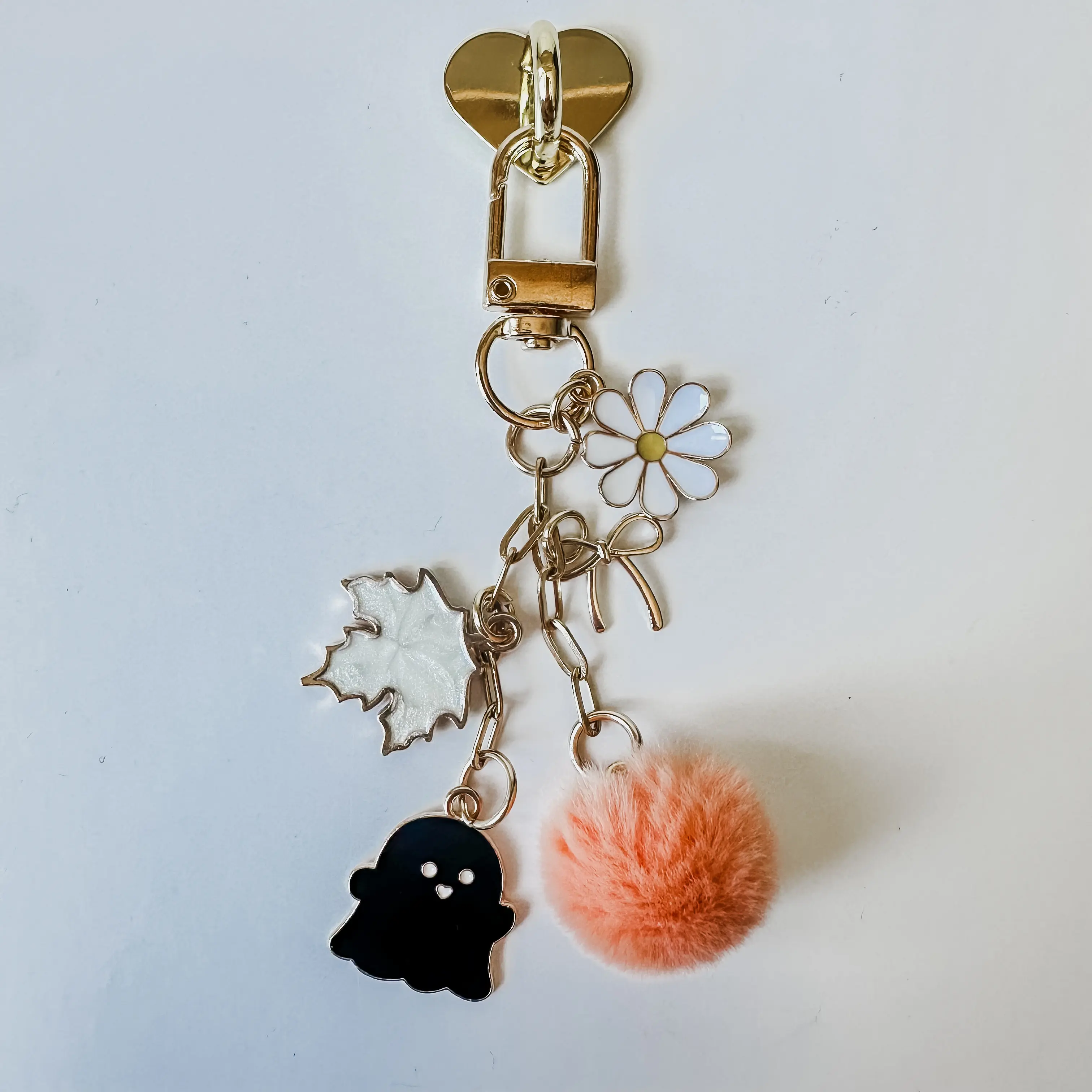 Autumn Wishes Mini E-reader Charm - Clip-On Dangling Accessory Chain for Kindle, Tablet, Planner