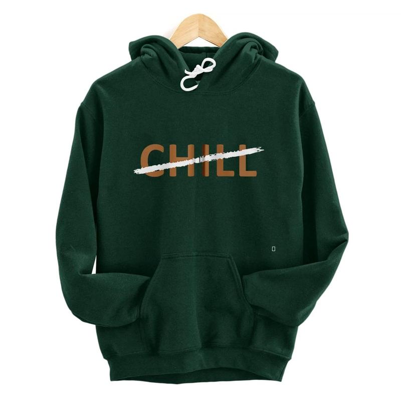 Personalized Brown I Ain't The One - 0 Chill Brown Graphic Zip Hoodie
