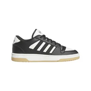 adidas Mens Break Start Lace Up Sneakers Shoes Casual - Black, White