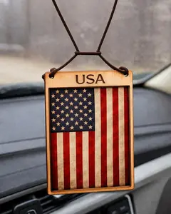 USA Rearview Flag Hanger