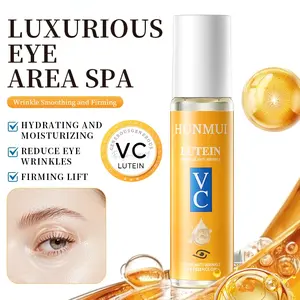 Lutein & Vitamin C Eye Serum Oil, Lightweight Antioxidant Brightening Hydrating Moisturizing Eye Essence for Dark Circles, Nourishing Eye Care for Tired Eyes and Daily Use