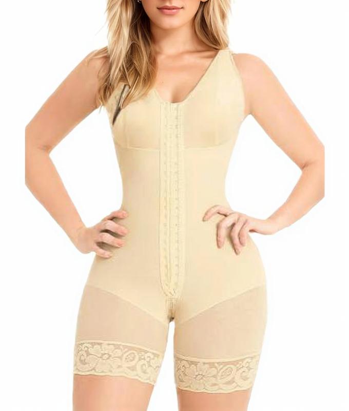 ALEXO Fajas Colombianas Shapewear for Women Tummy Control Post Surgery Full Body Shaper Butt Lifter with Zipper Crotch skimsbodysuits solleonnewfajascurve elegant figure fajas melibelt bodysuit Onesie