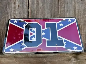 Confederate 01 License Plate