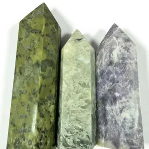 Natural Crystal Grand Tower Mixed Tower Assorted Colors and Textures for Decorative Use